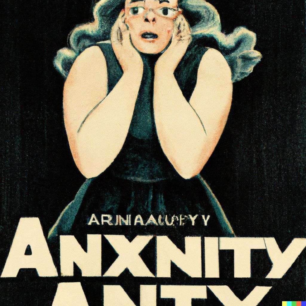 a representation of anxiety, movie poster from the '40s